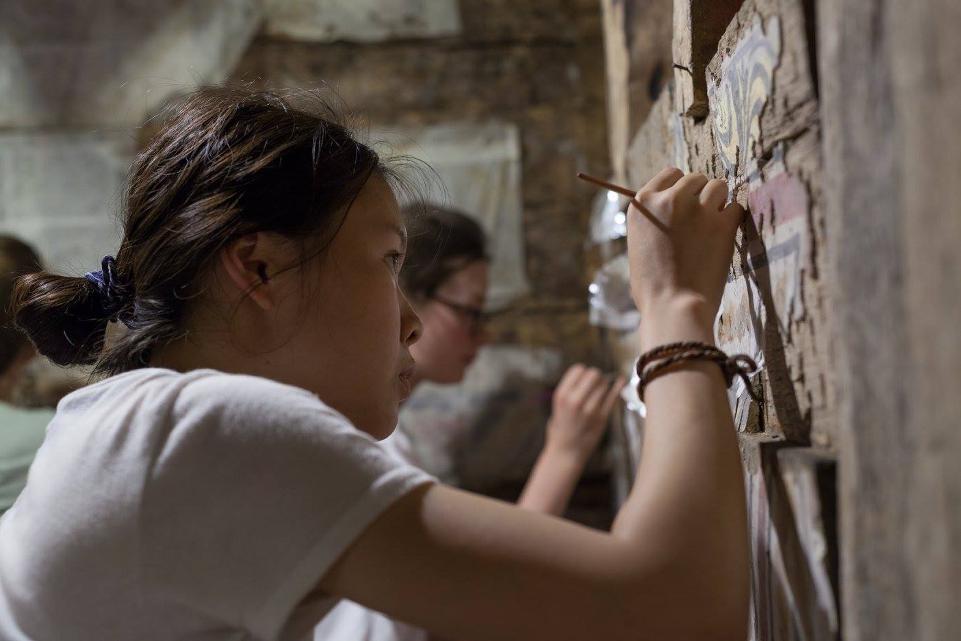 Fresco restoration workshop in Urși, 2017