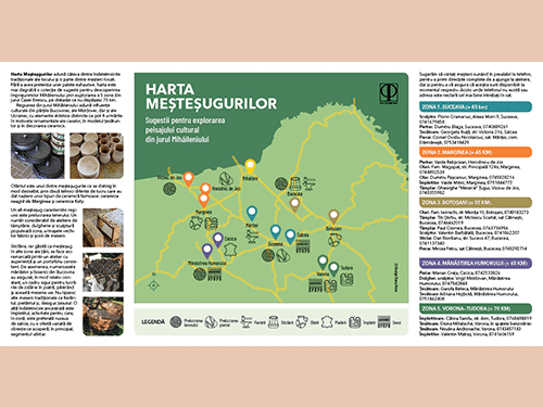 Harta Meşteşugurilor. Sugestii pentru explorarea peisajului cultural din jurul Mihăileniului/ Pro Patrimonio 2020