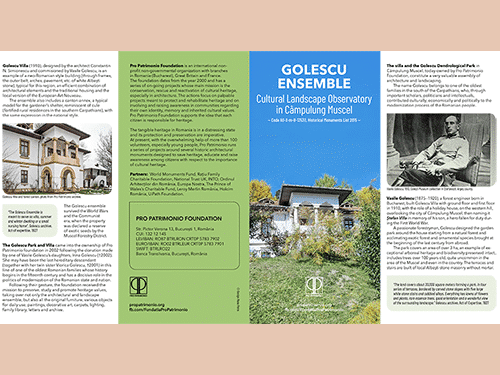 Golescu Ensemble. Cultural Landscape Observatory în Câmpulung Muscel/  Pro Patrimonio 2020/ versiunea în limba engleză