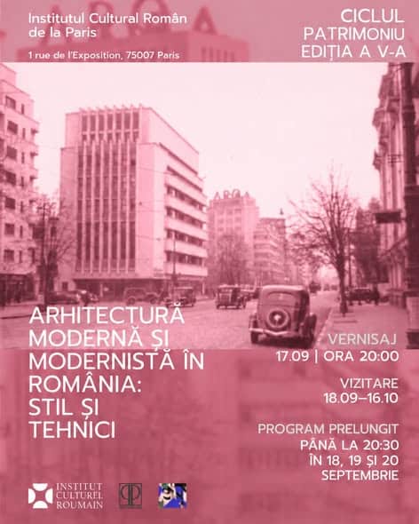 Arhitectura modernă și modernistă din România, prezentată la Paris